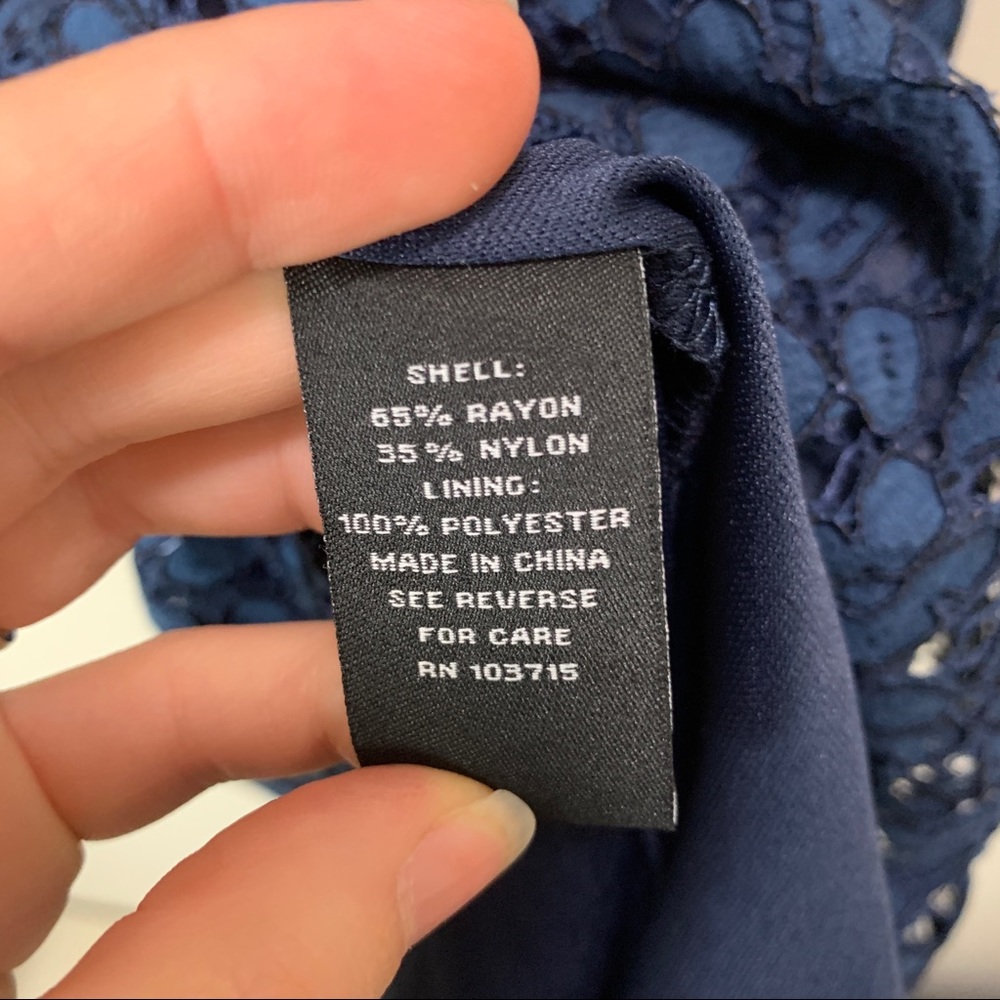 Navy Lace Dress - size 4 - Picture 8 of 8